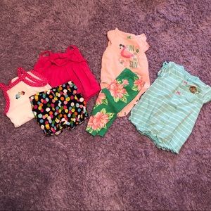 Baby girl summer outfit bundle 3 months
